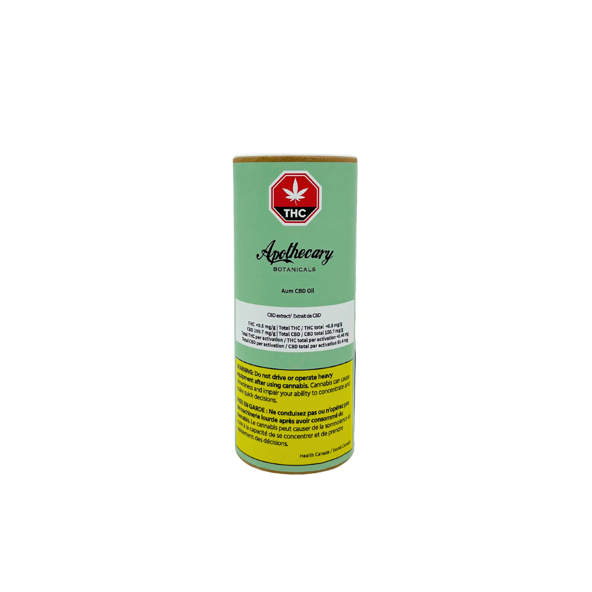 APOTHECARY BOTANICALS - CBD OIL 100mg 30ml (SKU1062913)