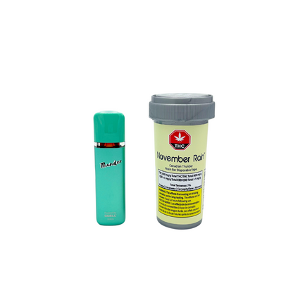 November Rain - Canadian Thunder Sativa Rosin Bar Disposable Vape (0.5G)