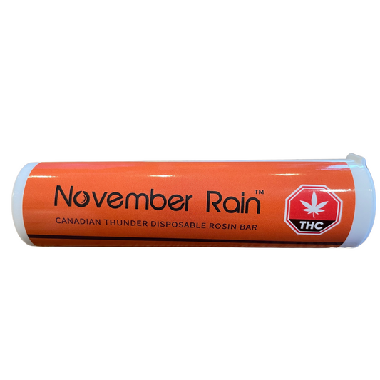 November Rain - Canadian Thunder Sativa Rosin Bar Disposable Vape (0.5g)