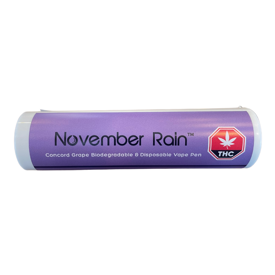 November Rain - Concord Grape Biodegradable Recyclable Disposable Vape 1g (SKU1068019)