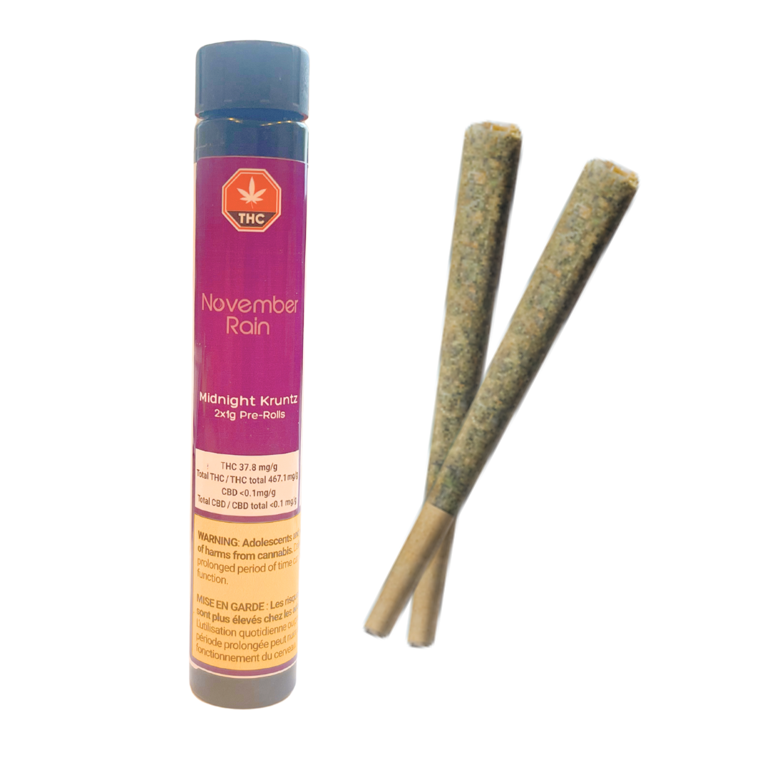 November Rain - Midnight Kruntz 2x1g Pre-rolls