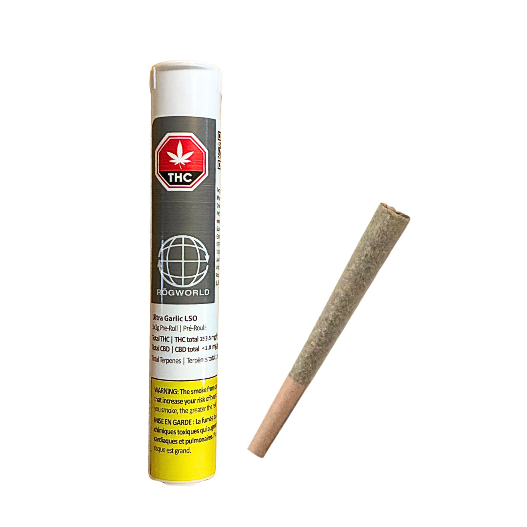 ROGworld Ultra Garlic LSO 1x1g Pre-Rolls pack (SKU1071460)