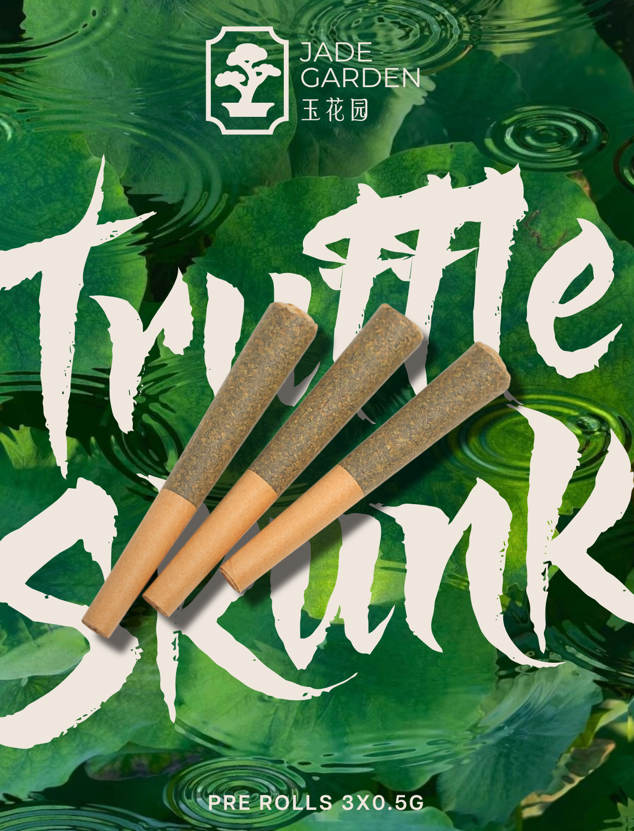 Jade Garden Truffle Skunk Prerolls 3x0.5g SKU1072527
