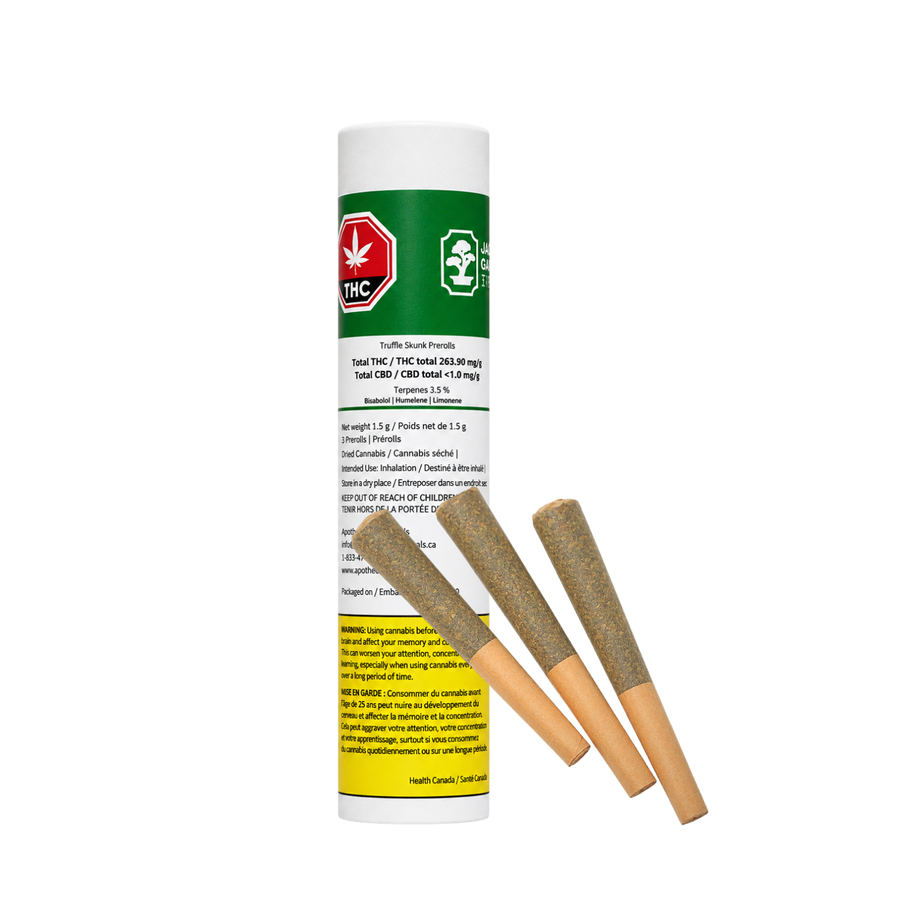 Jade Garden Truffle Skunk Prerolls 3x0.5g SKU1072527