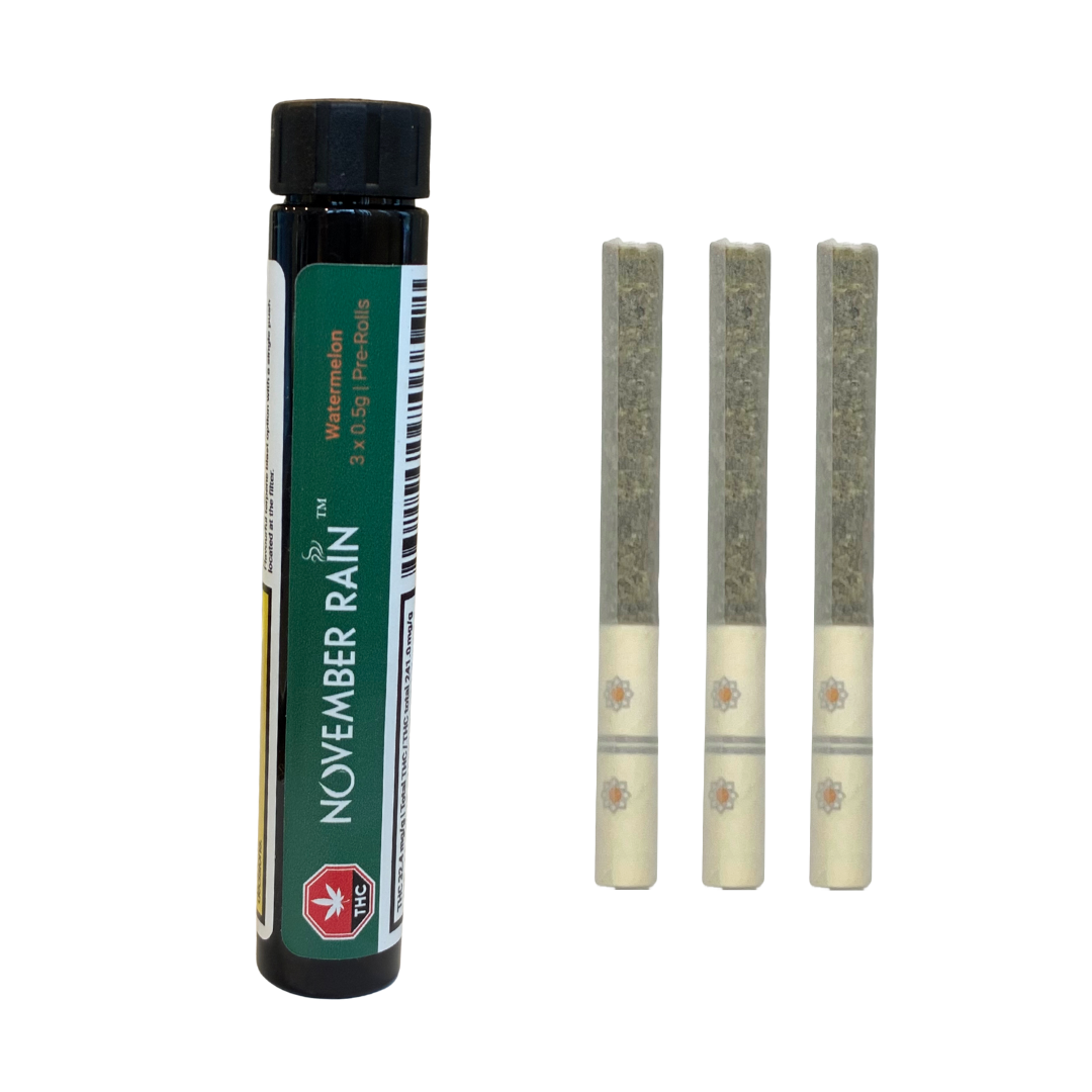 November Rain Blasters - Watermelon Quenchers Pre-rolls 3x0.5g