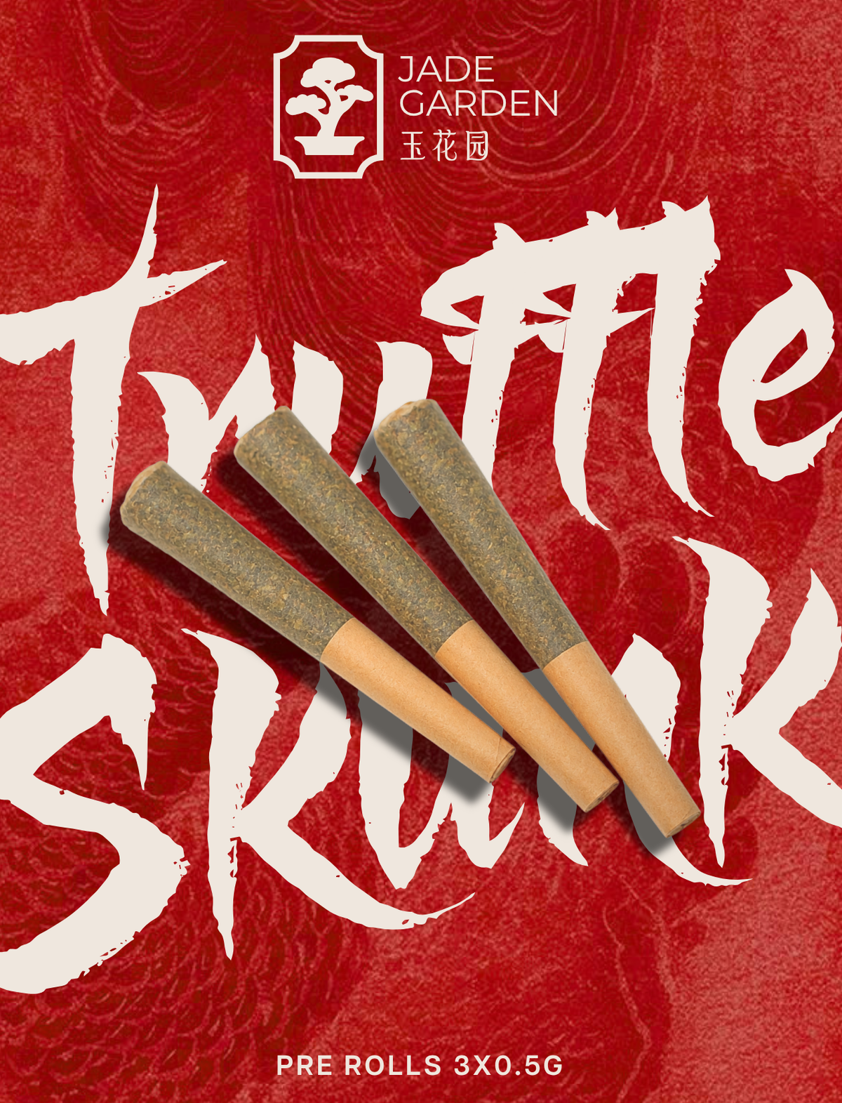Jade Garden Truffle Skunk Prerolls 3x0.5g SKU1072527